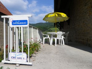 Terrasse du gite La Moutena.